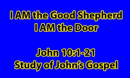 I AM the Good Shepherd, I AM the Door – John Chapter 10:1-21