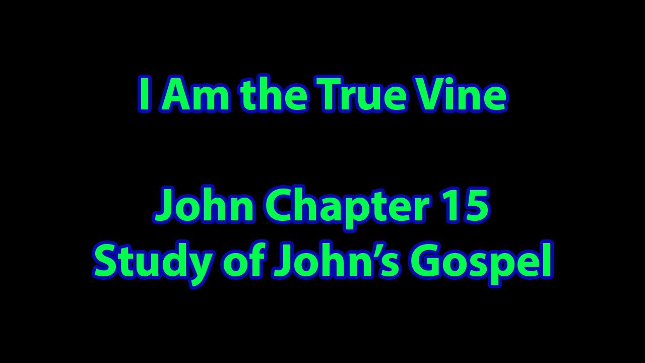 I Am the True Vine - John Chapter 15