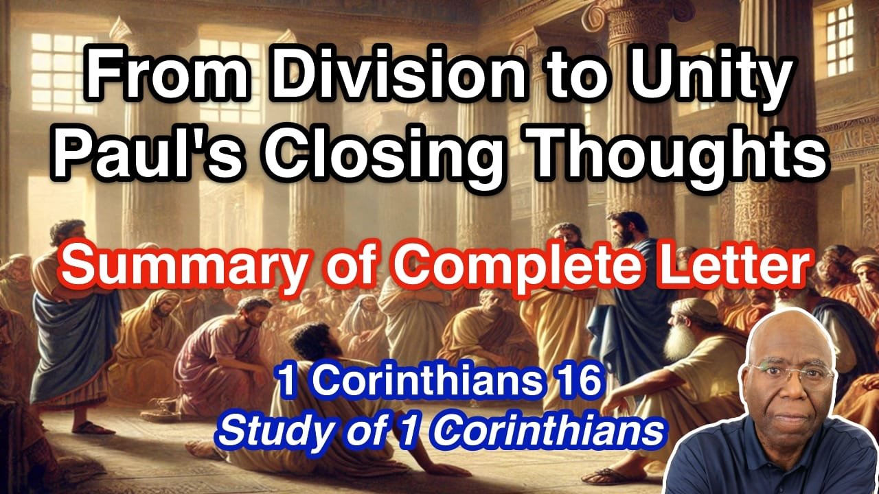 From Division to Unity: Paul’s Closing Thoughts (1 Corinthians 16)