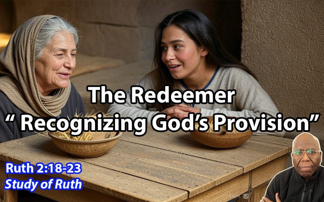 The Redeemer:  Recognizing God’s Provision (Ruth 2:18-23)