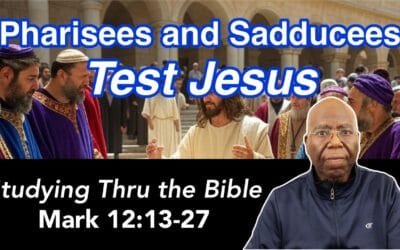 Pharisees and Sadducees Test Jesus (Mark 12:13-27)