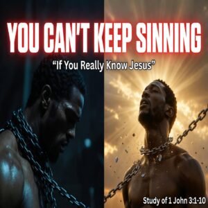 You Can’t Keep Sinning If You Really Know Jesus!  (1 John 3:1-10)